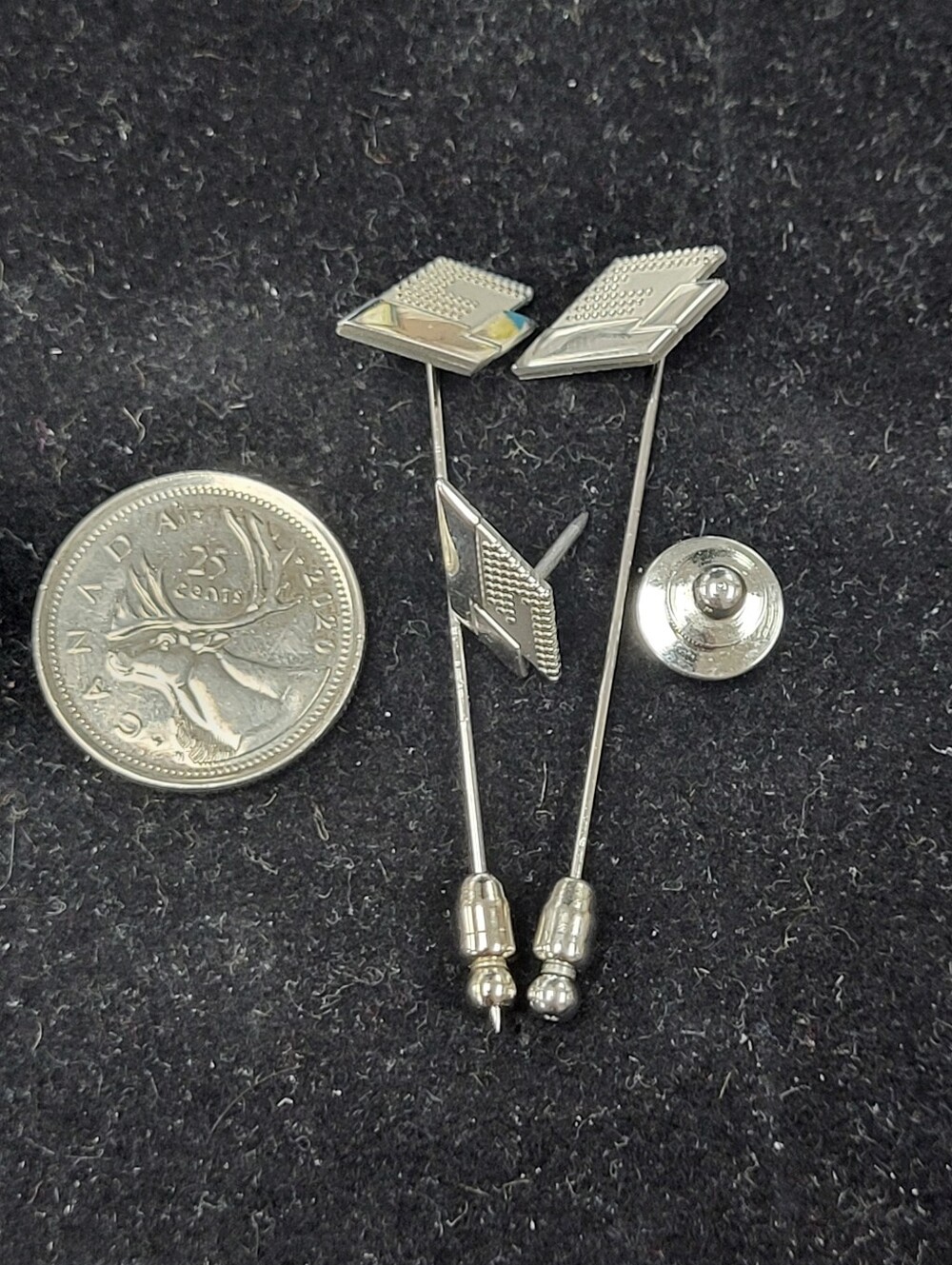 Geometric Stick and Tie Pin Set - Picture 7 of 7